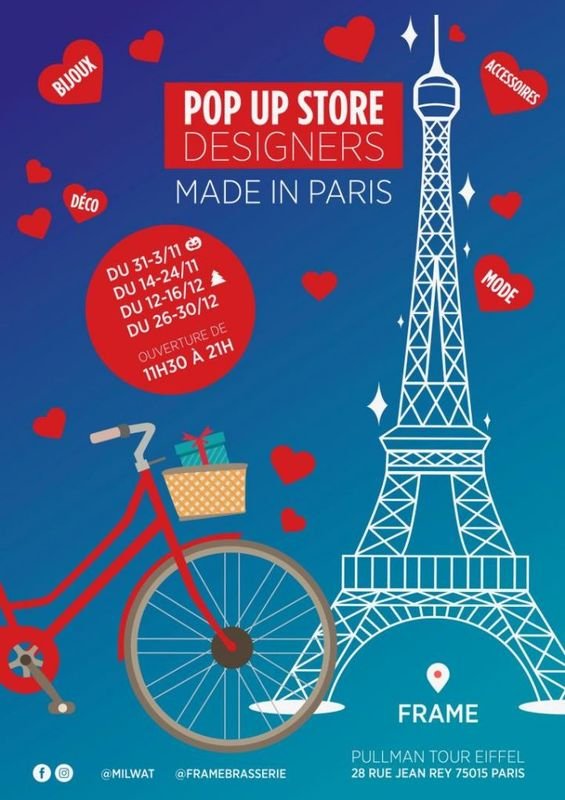 pop up store Pullman frame