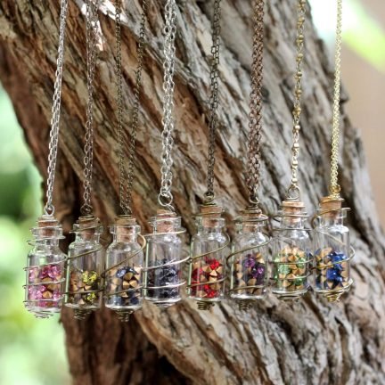 collier amulette Steampunk - Pendentif Aurélia fiole et Swarovski la manufacture de LAdy S. bijoux Steampunk