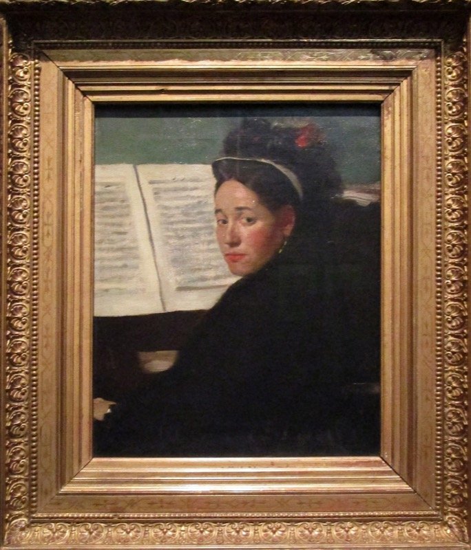 Mademoiselle Dihau au piano - Degas à l'Opéra